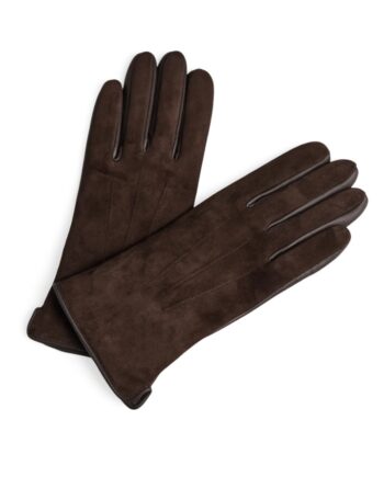 Markberg Handsker Cariannambg Glove Suede Dark Brown