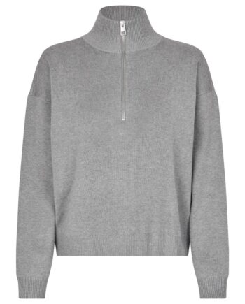 Mbym Bluse Joely-  Medium Grey Melange