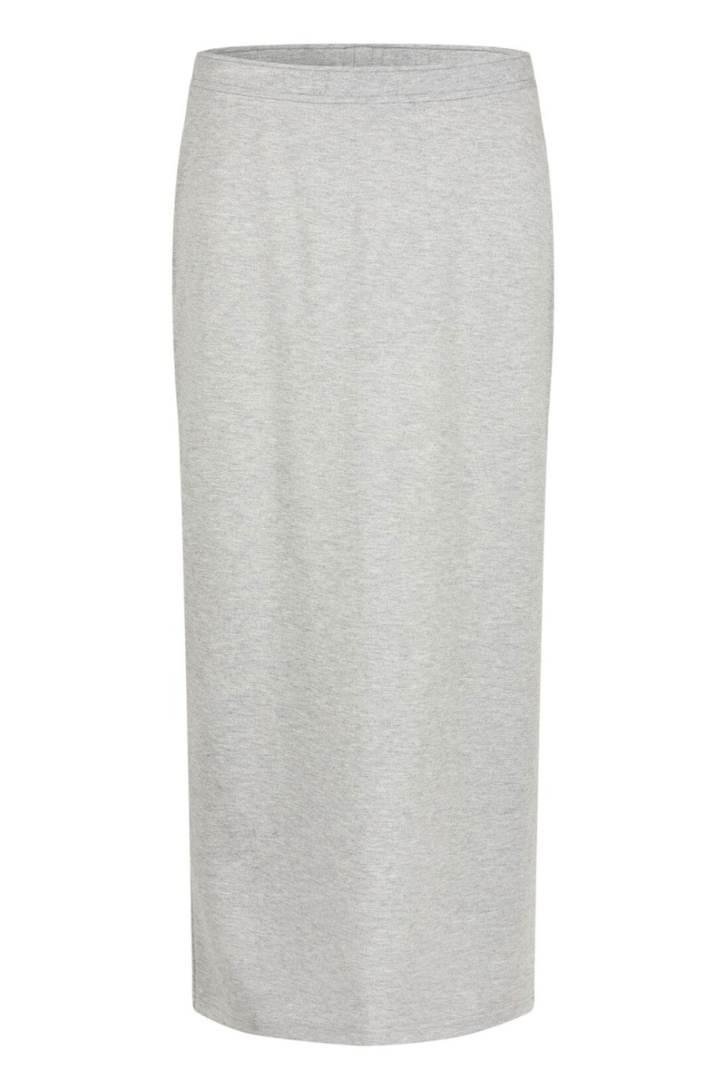 Mbym Nederdel Caranos- Light Grey Melange