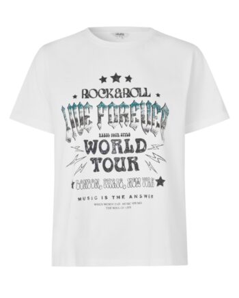 Mbym  -shirt Live Forever-  White