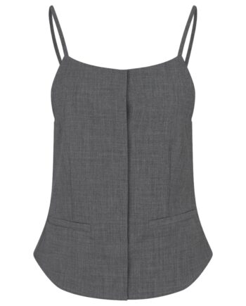 Modström Top Mikkeline Strap Top Dark Grey Melange