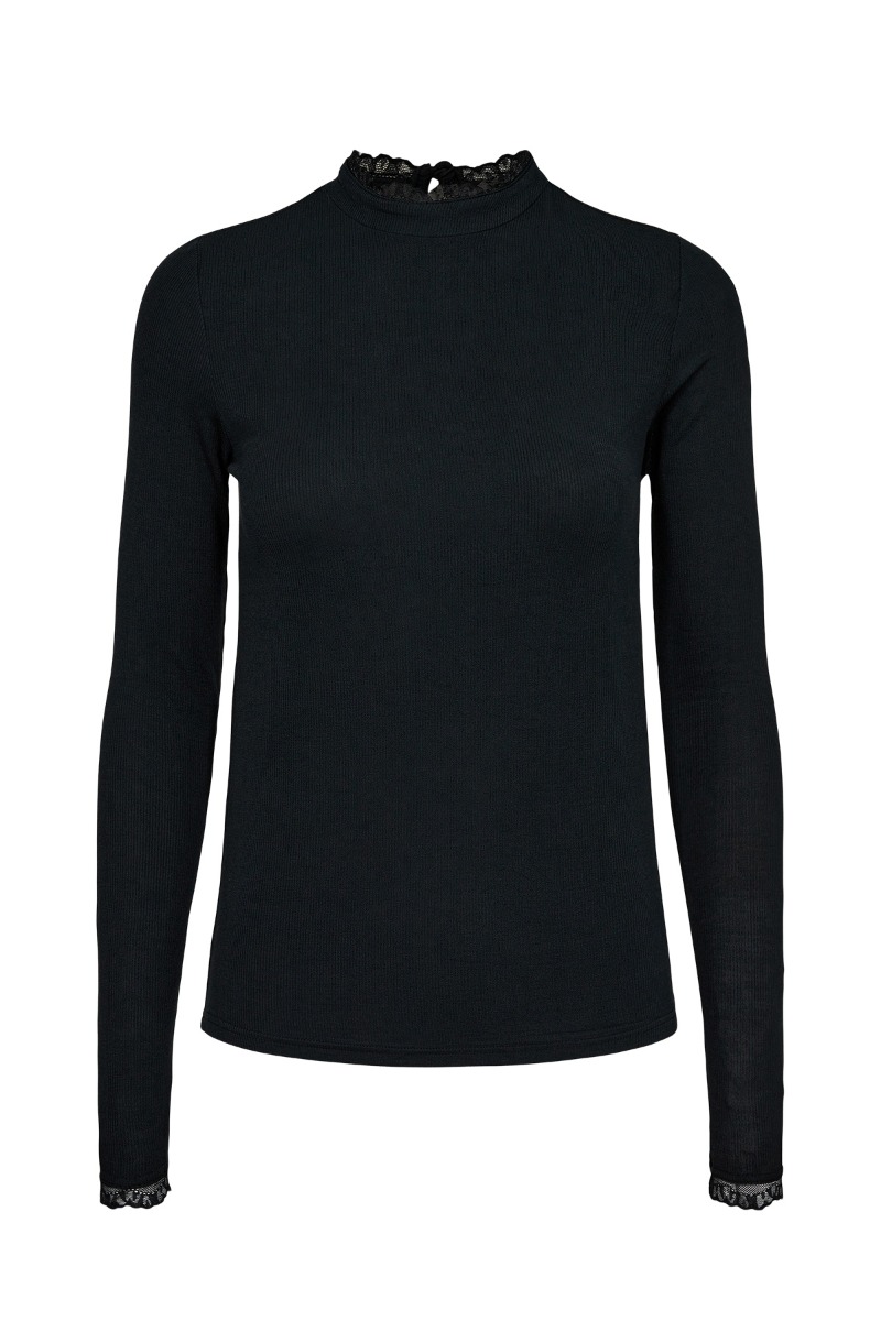Nümph Bluse Nubowie Lace Blouse Caviar