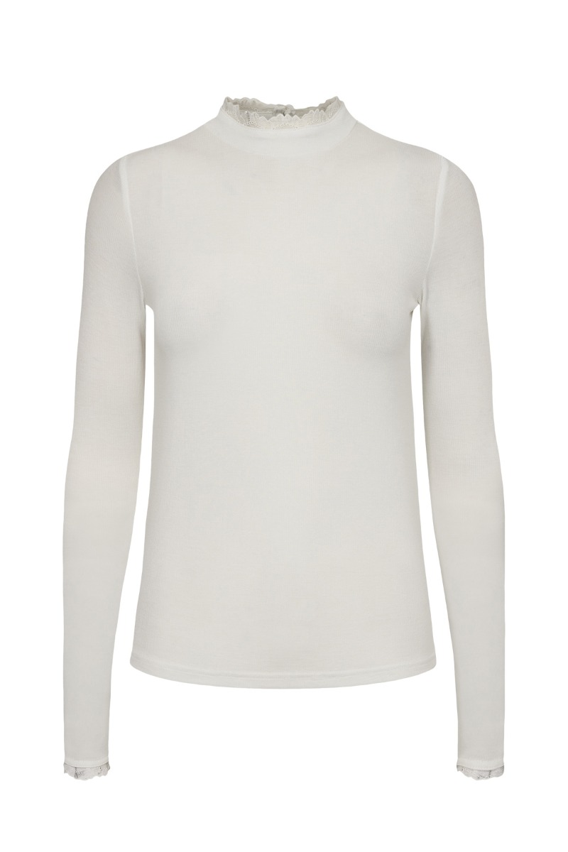 Nümph Bluse Nubowie Lace Blouse Cloud Dancer