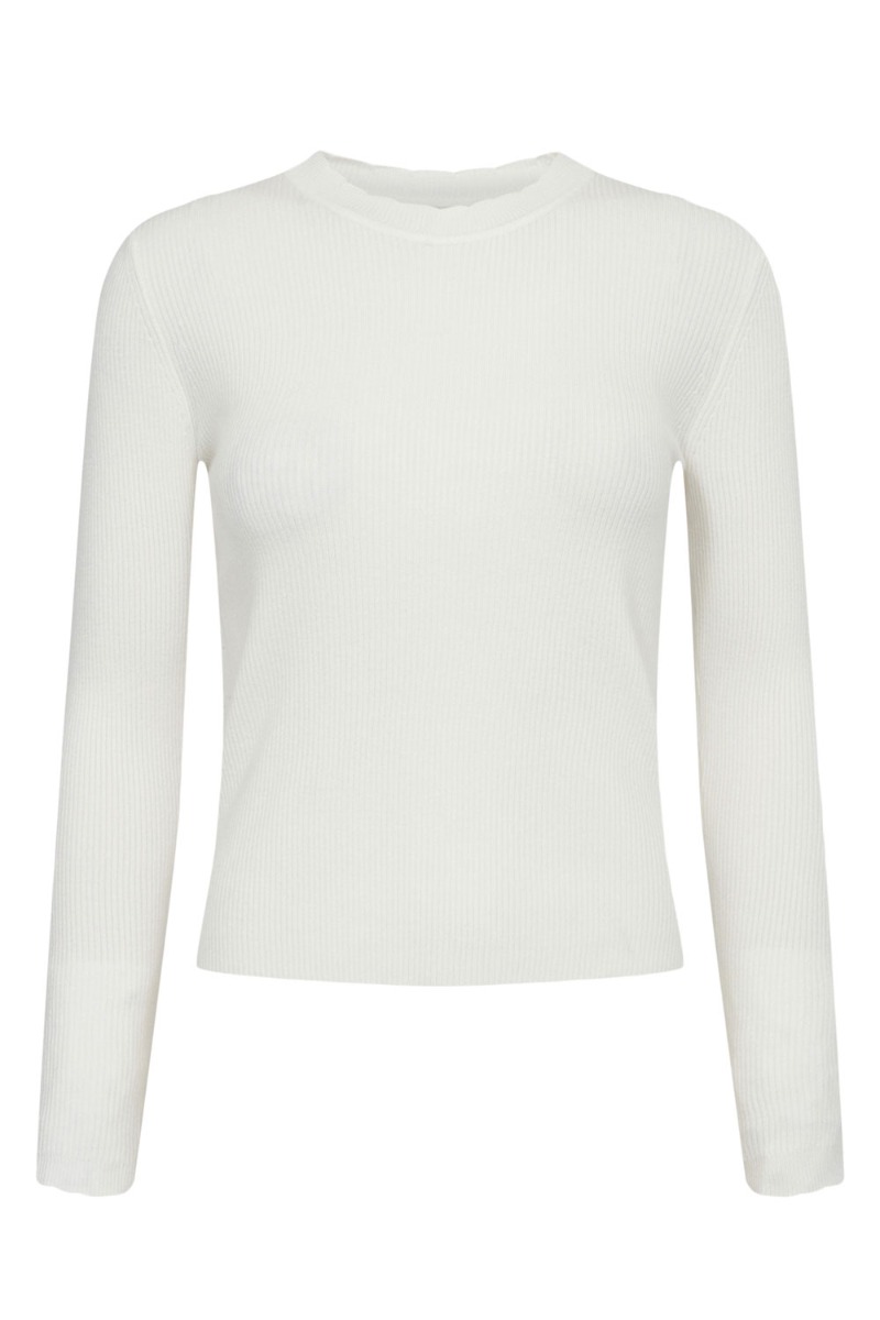 Nümph Bluse Nuroa -neck Pullover Cloud Dancer