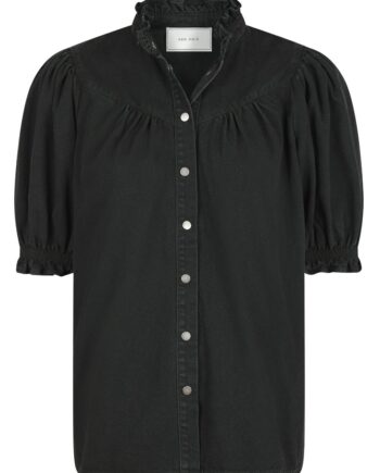 Neo Noir Bluse Avalon Denim Shirt Black
