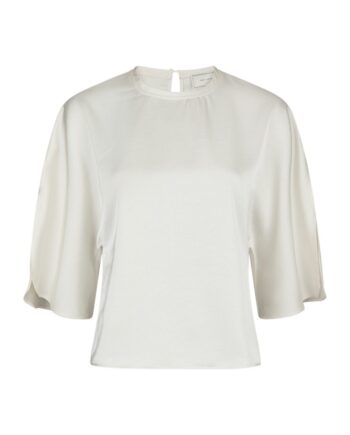 Neo Noir Bluse Liora Heavy Sateen Blouse Pearl