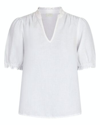 Neo Noir Bluse Odesa Linen Blouse White