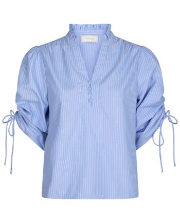 Neo Noir Bluse Ratta Stripe Blouse Sky Blue
