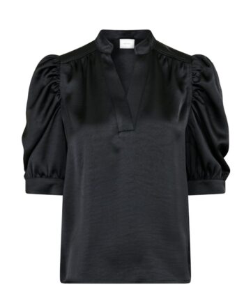 Neo Noir Bluse Roella Heavy Sateen Blouse Black