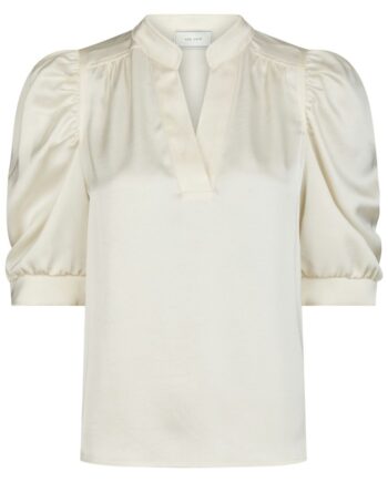 Neo Noir Bluse Roella Heavy Sateen Blouse Pearl
