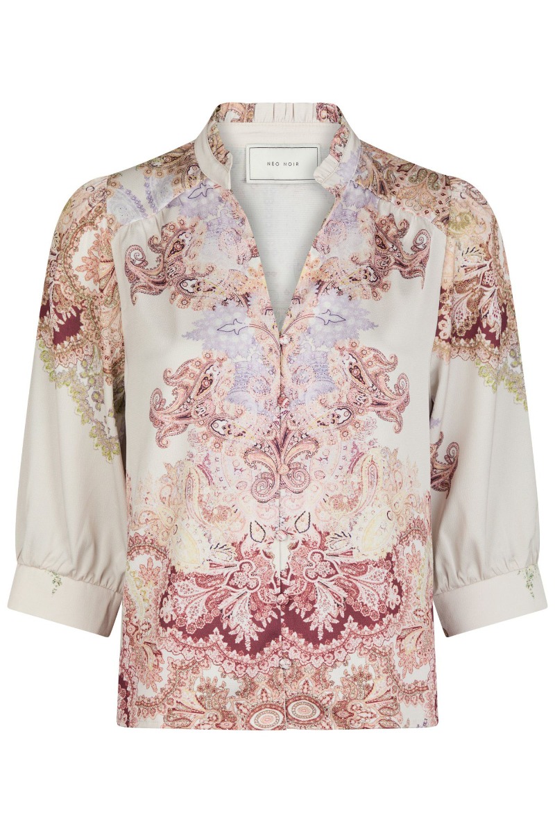 Neo Noir Bluse Roselle Artist Paisley Blouse Ivory