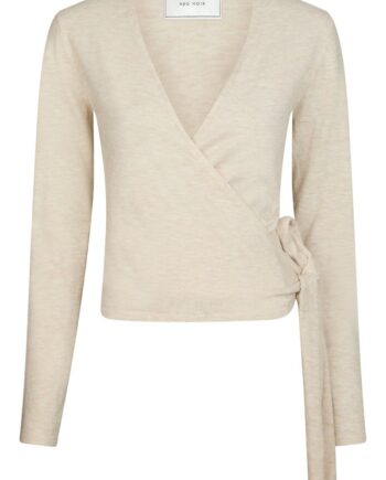 Neo Noir Bluse Tilfa Knit Wrap Blouse Sand