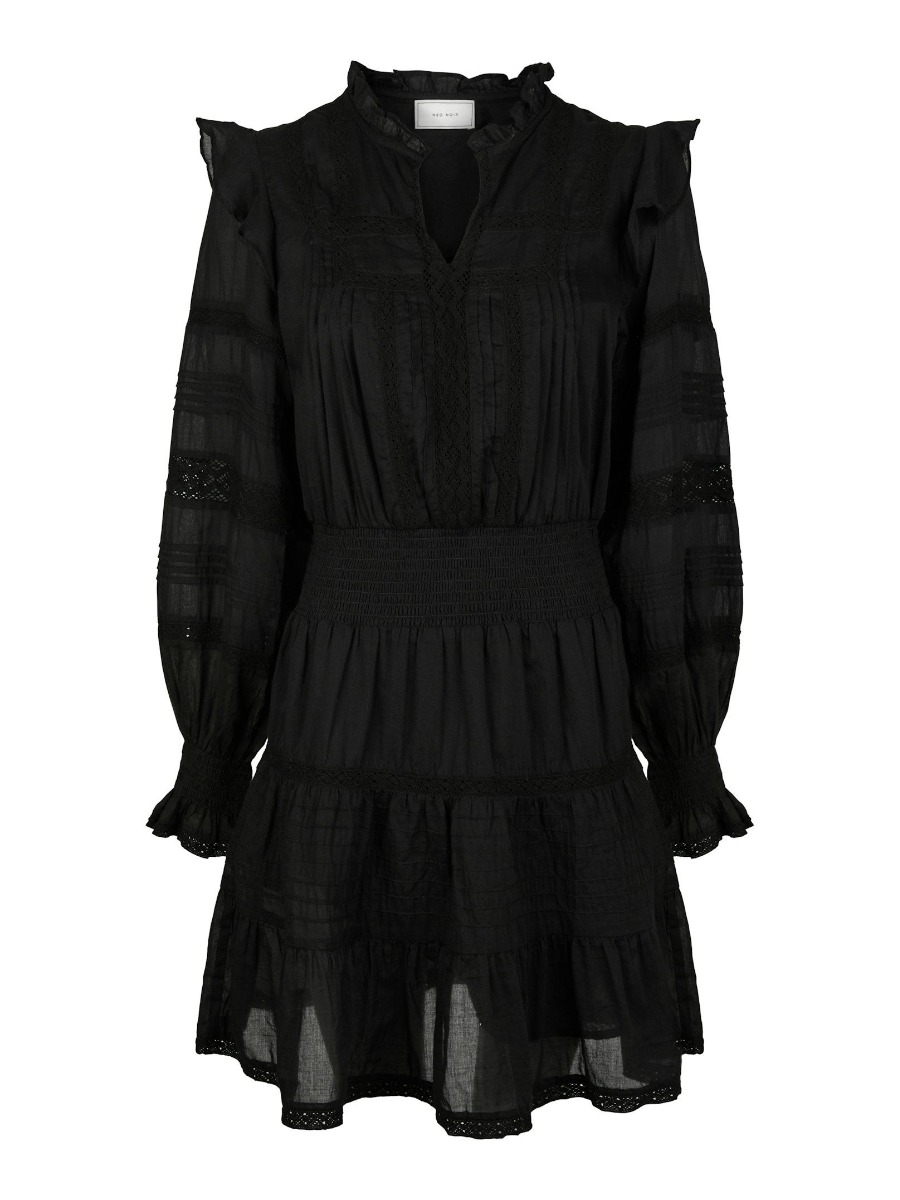 Neo Noir Kjole Aran Voile Dress Black