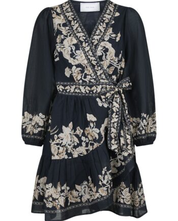 Neo Noir Kjole Dorna Printed Voile Dress Navy
