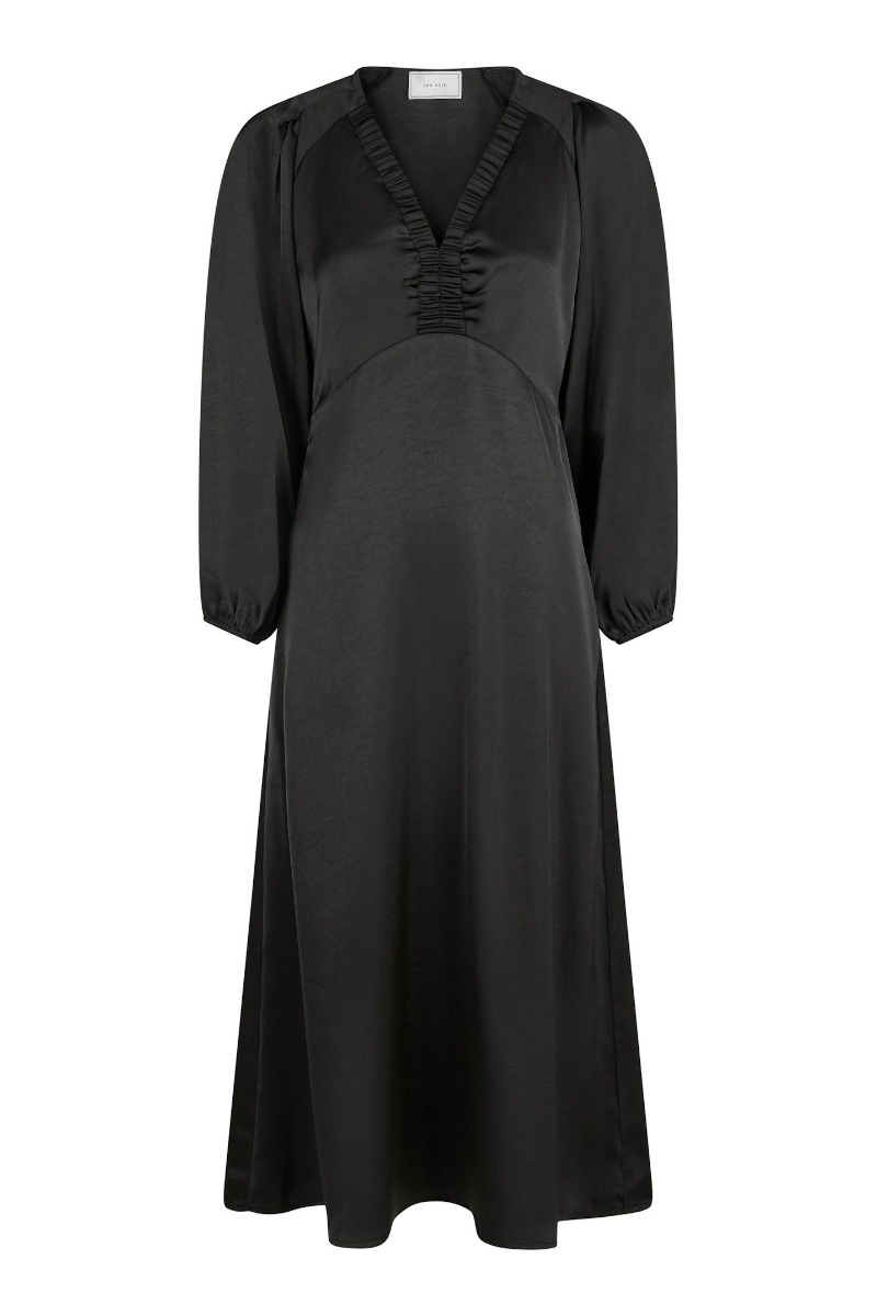 Neo Noir Kjole Isobel Heavy Sateen Dress Black