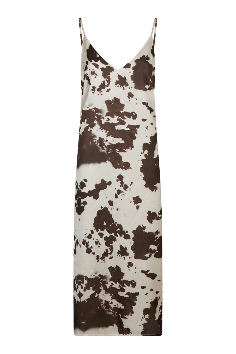 Neo Noir Kjole Kamran Cow Print Dress Brown