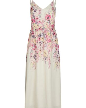 Neo Noir Kjole Sanni Flower Print Dress Ivory