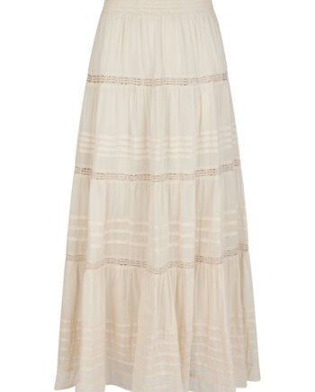 Neo Noir Nederdel Felicia   Voile Skirt Ivory