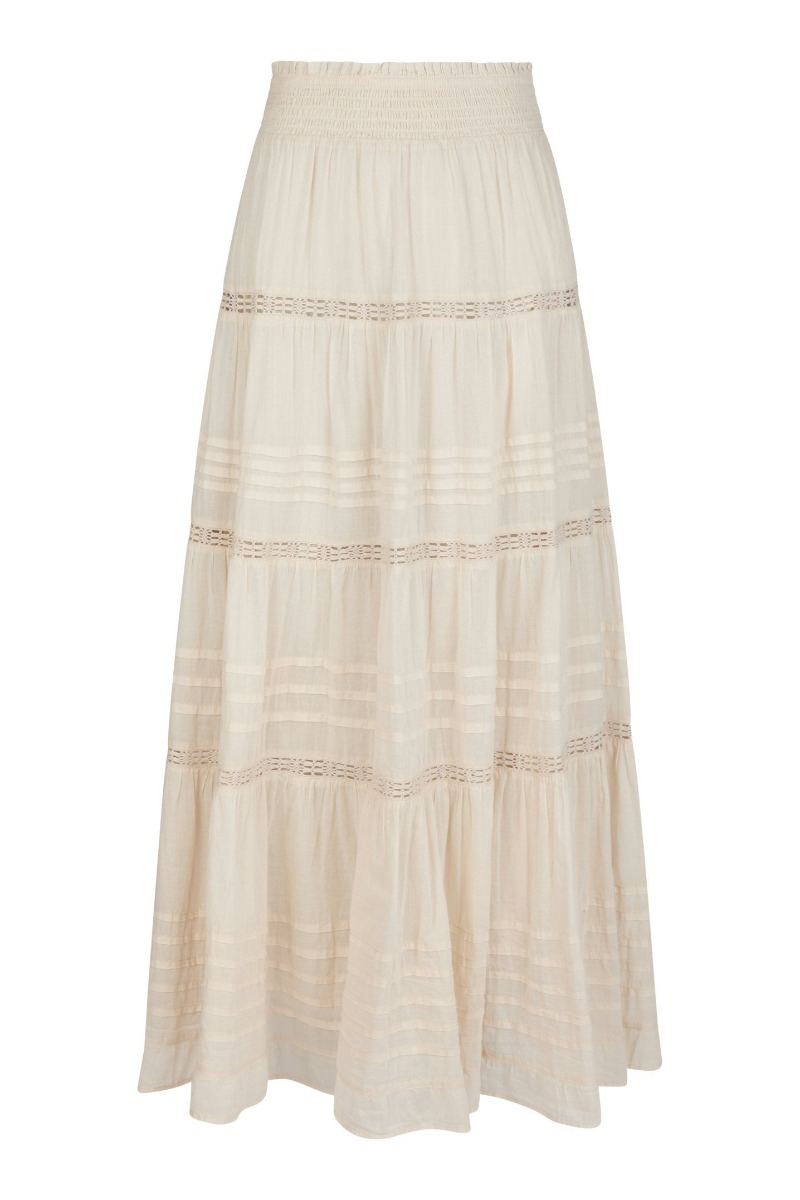 Neo Noir Nederdel Felicia Voile Skirt Ivory