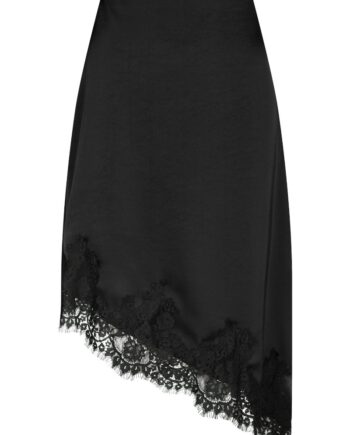 Neo Noir Nederdel Fiora Lace Skirt Black