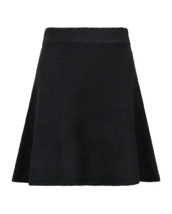 Neo Noir Nederdel Gisa Knit Skirt Black