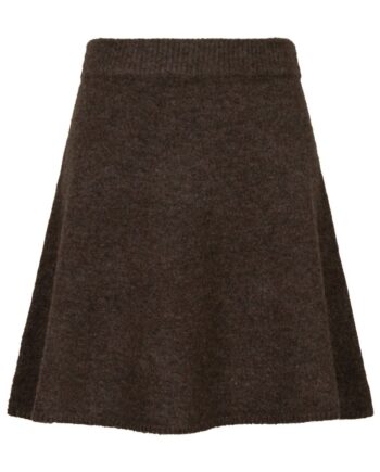 Neo Noir Nederdel Gisa Knit Skirt Dark Brown