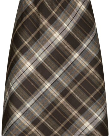 Neo Noir Nederdel Lunna Check Skirt Brown