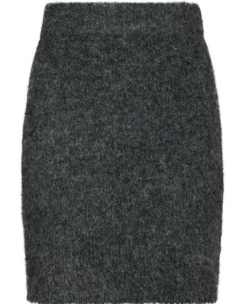 Neo Noir Nederdel Naria Fluffy Knit Skirt Antracit