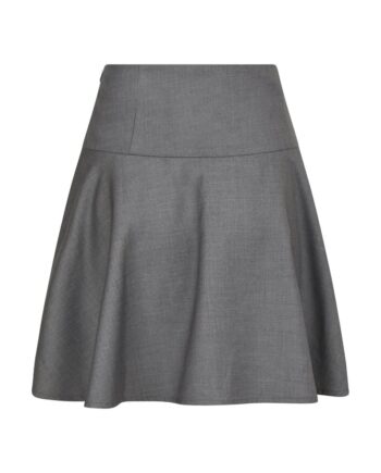 Neo Noir Nederdel Pamelo Skirt Dark Grey Melange