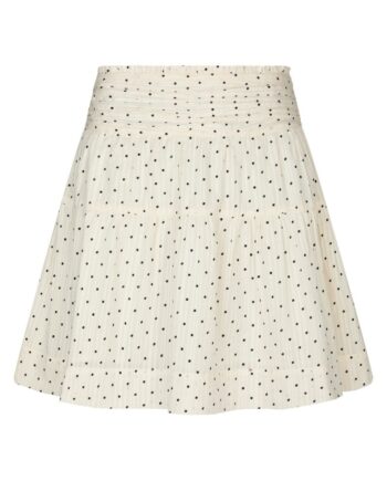 Neo Noir Nederdel Tarrow Dot Skirt Creme