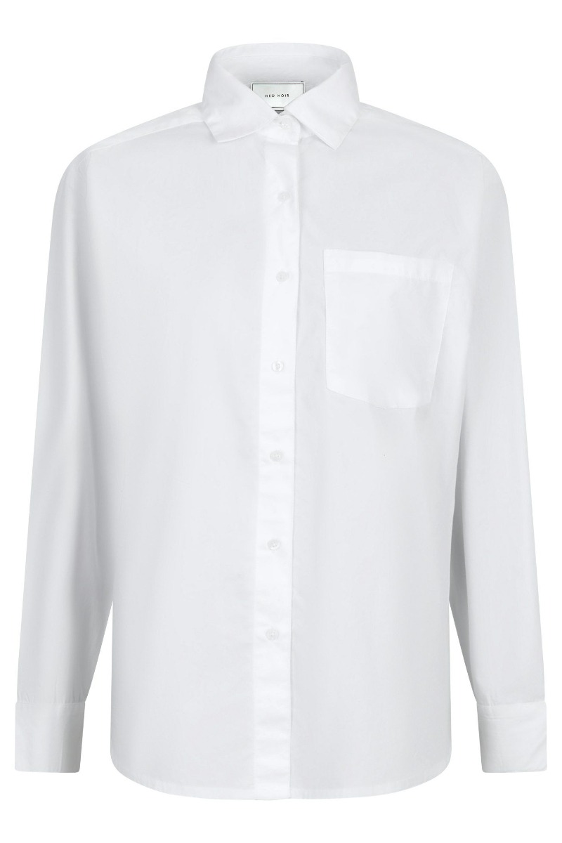 Neo Noir Skjorte Dalma Poplin Shirt White