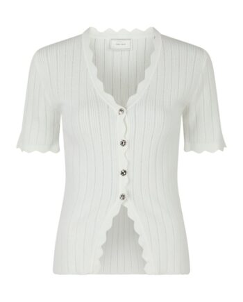 Neo Noir  -shirt Larifa Stitch Knit Tee White