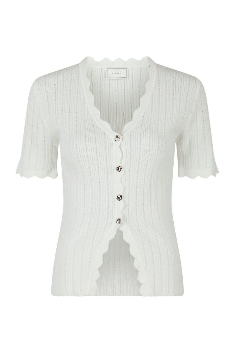 Neo Noir -shirt Larifa Stitch Knit Tee White
