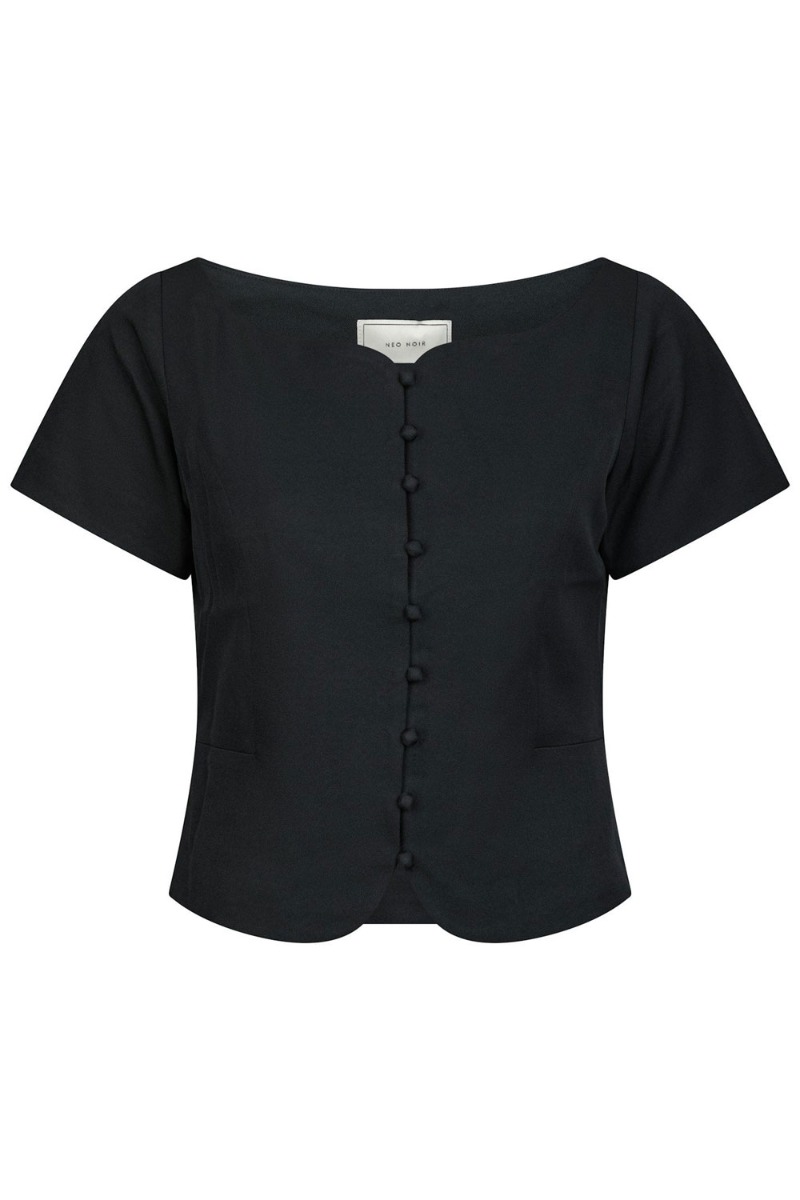 Neo Noir -shirt Tango Structure Top Dark Navy