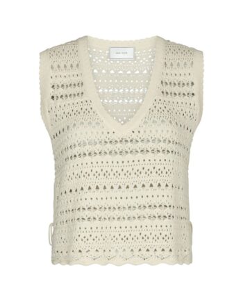 Neo Noir Top Catana Crochet Knit Top Creme