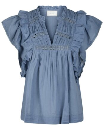 Neo Noir Top Jayla   Voile Top Smoke Blue