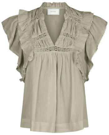 Neo Noir Top Jayla   Voile Top Smoke Green