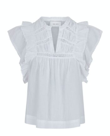 Neo Noir Top Jayla   Voile Top White