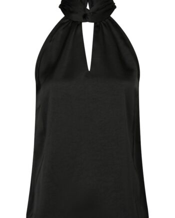 Neo Noir Top Svala Heavy Sateen Top Black