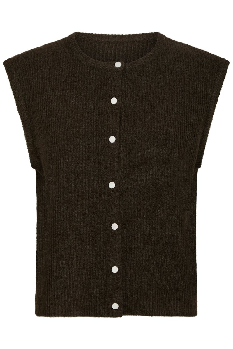 Neo Noir Vest Everest Knit Vest Brown