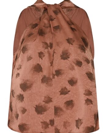 Noella Bluse Lucinda Blouse Cosette Rust Print
