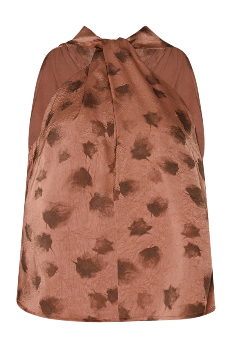 Noella Bluse Lucinda Blouse Cosette Rust Print