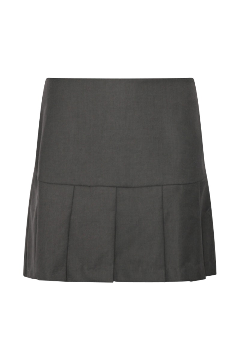 Noella Nederdel Lovelyn Skirt Dark Grey Melange