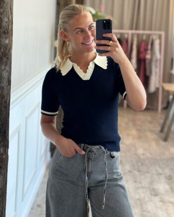 Noella  -shirt Lilo Polo Knit Navy Sugar Combo