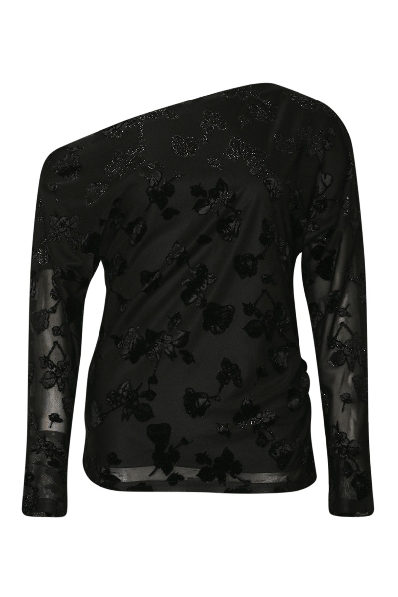 Noella Top Lanna Top Flower Black