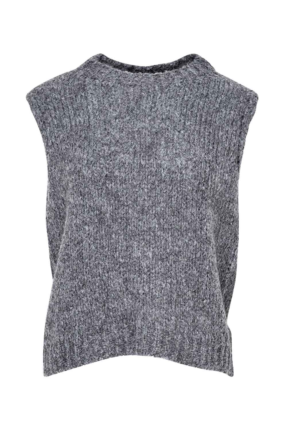 Noella Vest Kala Vest Dark Grey Melange