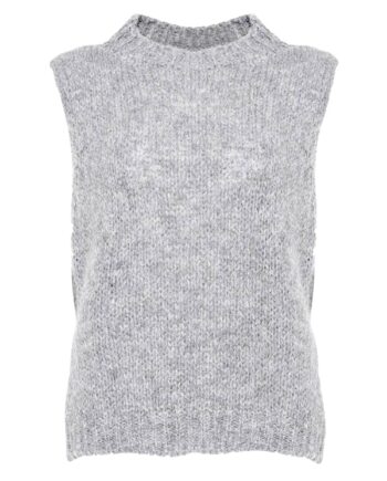 Noella Vest Kala Vest Light Grey Melange