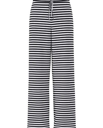 Pieces Bukser Laya Mw Wiide Pants Black Bright White