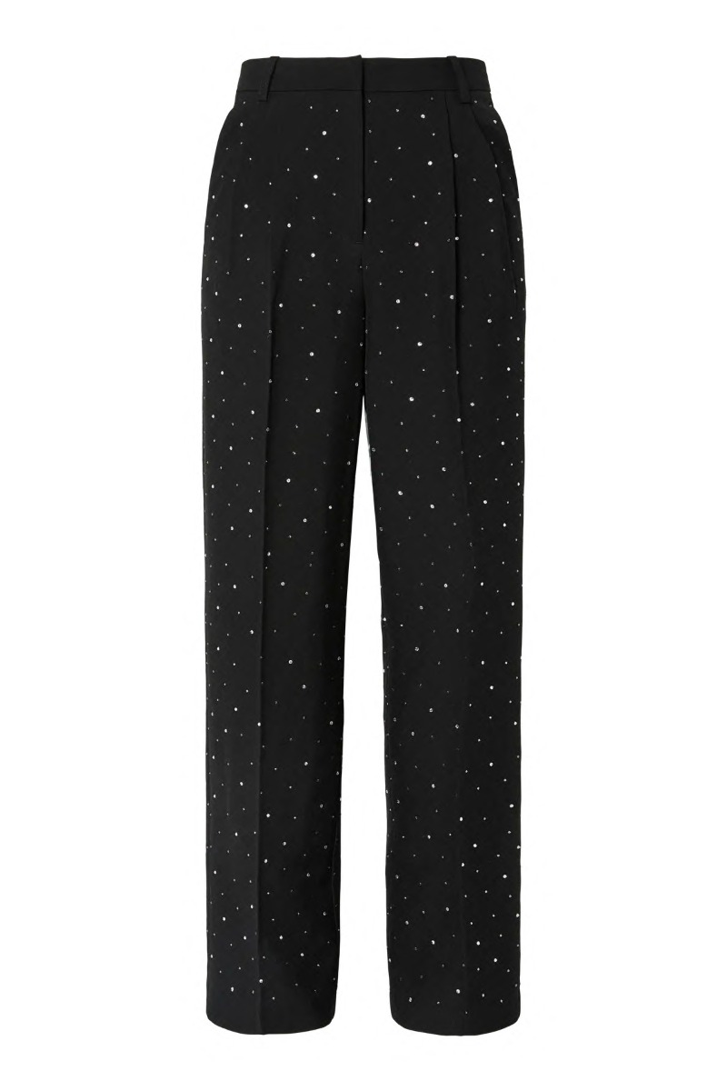 Pieces Bukser Michelle Rhinestone Hw Pant Black