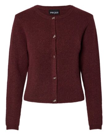 Pieces Cardigan Silly Ls  -neck Knit Cardigan Port Royale